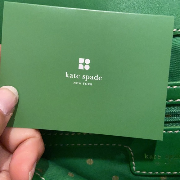 Kate Spade Black and Green Canvas Purse - Picture 7 of 9